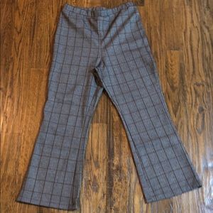 PLAID FLARE PANT